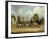 A Barouche Drawn by Four Greys Passing a Jacobean Mansion, 1830-James Pollard-Framed Giclee Print