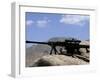 A Barrett .50-Caliber M107 Sniper Rifle Sits Atop an Observation Point in Afghanistan-Stocktrek Images-Framed Photographic Print