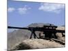 A Barrett .50-Caliber M107 Sniper Rifle Sits Atop an Observation Point in Afghanistan-Stocktrek Images-Mounted Photographic Print