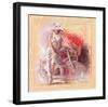 A Basket Full of Flower-Talantbek Chekirov-Framed Art Print