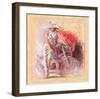 A Basket Full of Flower-Talantbek Chekirov-Framed Art Print