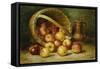 A Basket of Apples-August Laux-Framed Stretched Canvas