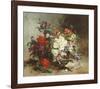 A Basket of Flowers-Eugene Cauchois-Framed Premium Giclee Print