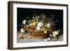 A Basket of Flowers-Jan Brueghel-Framed Art Print