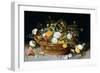 A Basket of Flowers-Jan Brueghel-Framed Art Print