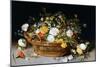 A Basket of Flowers-Jan Brueghel-Mounted Art Print