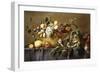 A Basket of Fruit on a Draped Table, C.1635-Adriaen van Utrecht-Framed Giclee Print