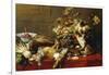 A Basket of Fruit on a Draped Table with Dead Game and a Monkey-Frans Snyders-Framed Giclee Print