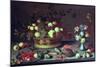 A Basket of Grapes and Other Fruit-Balthasar van der Ast-Mounted Giclee Print