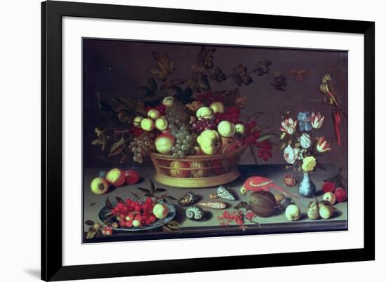 A Basket of Grapes and Other Fruit-Balthasar van der Ast-Framed Giclee Print