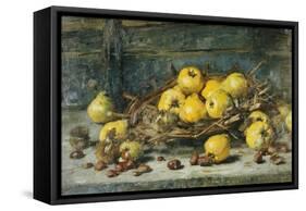 A Basket of Pears with Chestnuts, 1894-Eugeen Joors-Framed Stretched Canvas