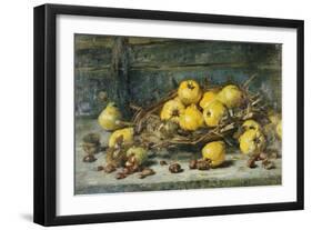 A Basket of Pears with Chestnuts, 1894-Eugeen Joors-Framed Giclee Print