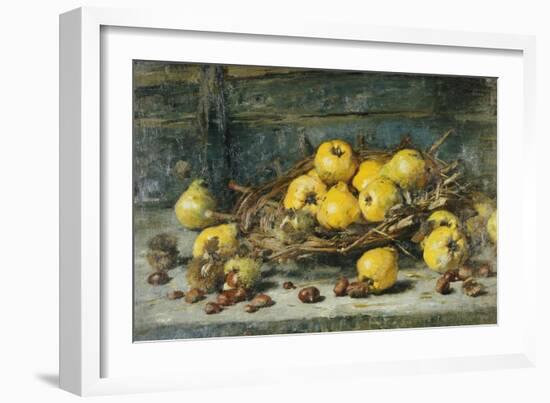 A Basket of Pears with Chestnuts, 1894-Eugeen Joors-Framed Giclee Print