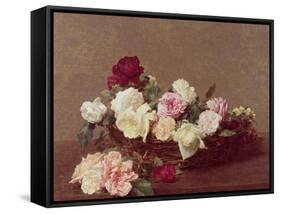 A Basket of Roses, 1890-Henri Fantin-Latour-Framed Stretched Canvas