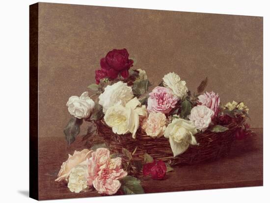 A Basket of Roses, 1890-Henri Fantin-Latour-Stretched Canvas