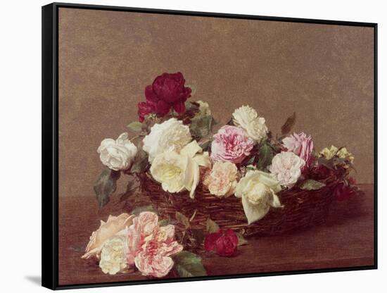 A Basket of Roses, 1890-Henri Fantin-Latour-Framed Stretched Canvas