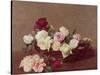 A Basket of Roses, 1890-Henri Fantin-Latour-Stretched Canvas