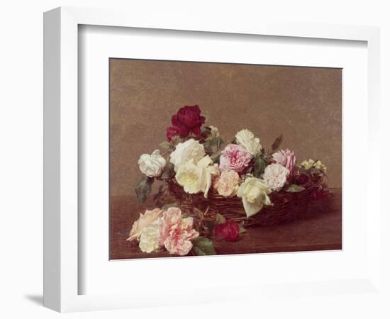 A Basket of Roses, 1890-Henri Fantin-Latour-Framed Premium Giclee Print