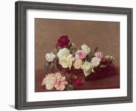 A Basket of Roses, 1890-Henri Fantin-Latour-Framed Giclee Print