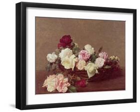 A Basket of Roses, 1890-Henri Fantin-Latour-Framed Giclee Print