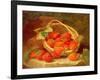 A Basket of Strawberries on a Stone Ledge, 1888-Eloise Harriet Stannard-Framed Giclee Print