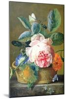 A Basket with Flowers, 1740-45-Jan van Huysum-Mounted Giclee Print