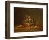 A Basket with Plums, Nuts, Currants and Cherries, Around 1765-Jean-Baptiste Simeon Chardin-Framed Giclee Print
