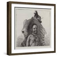 A Basuto Witch Doctor-null-Framed Giclee Print