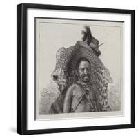 A Basuto Witch Doctor-null-Framed Giclee Print