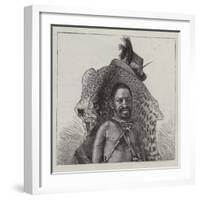 A Basuto Witch Doctor-null-Framed Giclee Print