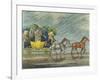 A Bath Coach, Aquatinted by George Hunt-Henry Thomas Alken-Framed Giclee Print