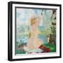 A Bather, 1921-Boris Michaylovich Kustodiev-Framed Giclee Print