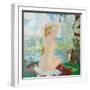 A Bather, 1921-Boris Michaylovich Kustodiev-Framed Giclee Print