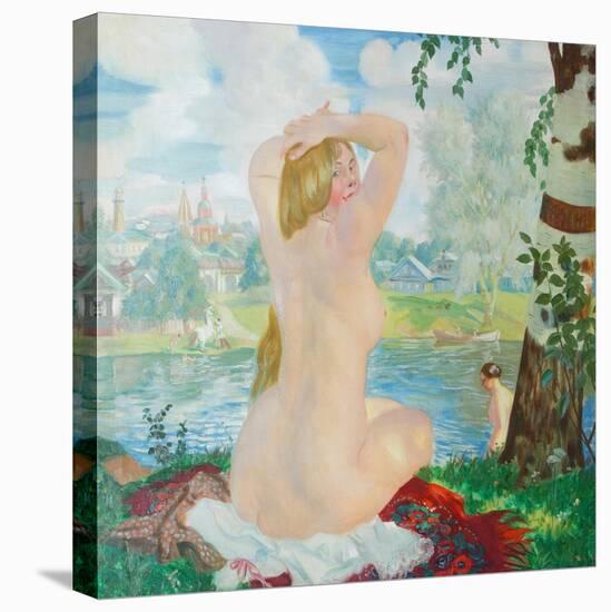 A Bather, 1921-Boris Michaylovich Kustodiev-Stretched Canvas