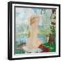 A Bather, 1921-Boris Michaylovich Kustodiev-Framed Giclee Print