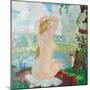 A Bather, 1921-Boris Michaylovich Kustodiev-Mounted Giclee Print