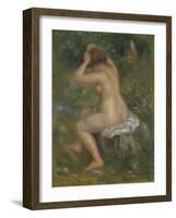 A Bather, Ca. 1886-1890-Pierre-Auguste Renoir-Framed Giclee Print