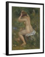 A Bather, Ca. 1886-1890-Pierre-Auguste Renoir-Framed Giclee Print