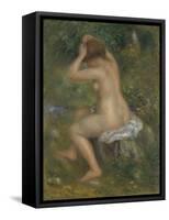 A Bather, Ca. 1886-1890-Pierre-Auguste Renoir-Framed Stretched Canvas