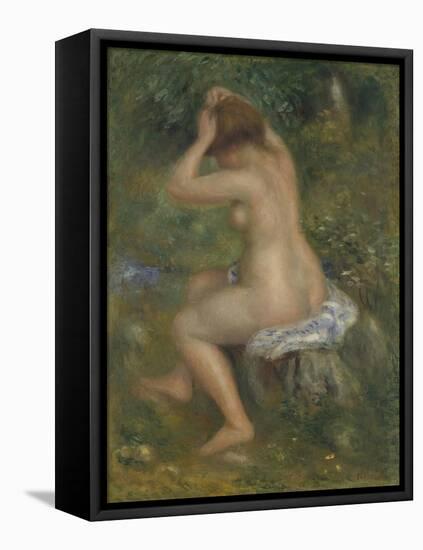 A Bather, Ca. 1886-1890-Pierre-Auguste Renoir-Framed Stretched Canvas