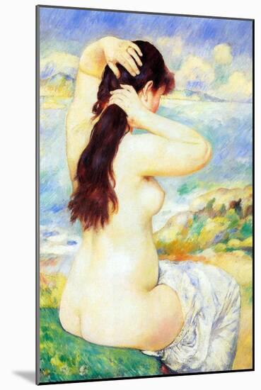 A Bather-Pierre-Auguste Renoir-Mounted Art Print