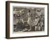 A Bathing Scene at Benares-null-Framed Giclee Print