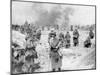 A Battalion Approaching the Front, Mont Pertois, France, First World War, 20 April 1917-null-Mounted Giclee Print