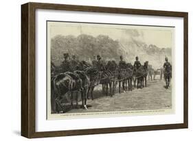 A Battery of the Royal Horse Artillery Firing a Royal Salute in Hyde Park When the Bells Proclaimed-null-Framed Giclee Print