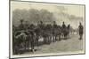 A Battery of the Royal Horse Artillery Firing a Royal Salute in Hyde Park When the Bells Proclaimed-null-Mounted Giclee Print