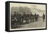 A Battery of the Royal Horse Artillery Firing a Royal Salute in Hyde Park When the Bells Proclaimed-null-Framed Stretched Canvas