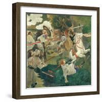 A Battle. a Scene from Russian History, 1900-1910-Fyodor Vladimirovich Shavrin-Framed Giclee Print