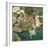 A Battle. a Scene from Russian History, 1900-1910-Fyodor Vladimirovich Shavrin-Framed Giclee Print