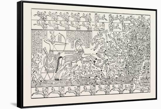 A Battle, from the Ramesseum. Egypt, 1879-null-Framed Stretched Canvas