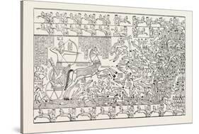 A Battle, from the Ramesseum. Egypt, 1879-null-Stretched Canvas